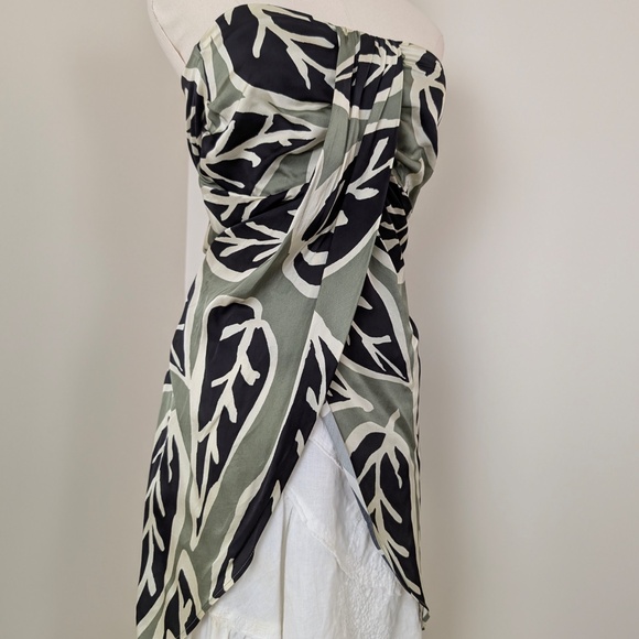 Zara Women Sleeveless Blouse Strapless Asymmetrical Bandaeu - Picture 10 of 13